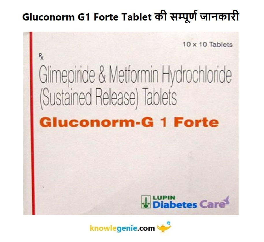 Gluconorm G1 Forte Tablet की सम्पूर्ण जानकारी