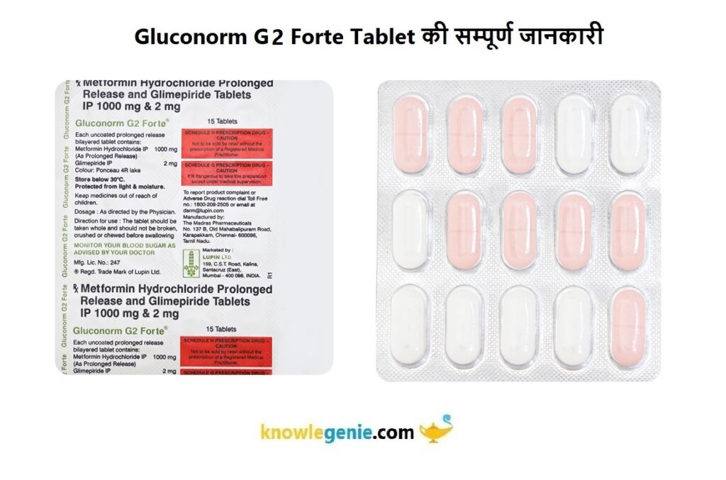 Gluconorm G2 Forte Tablet की सम्पूर्ण जानकारी