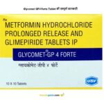 Glycomet GP4 Forte Tablet की सम्पूर्ण जानकारी